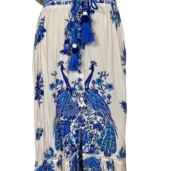 Spell & the Gypsy Hotel Paradiso Gown Bluebird Maxi Hi Lo Dress - Picture 7 of 16